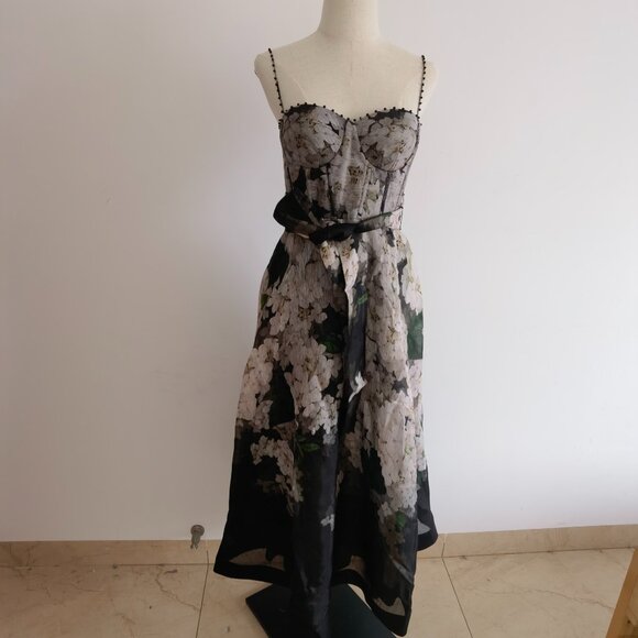 Zimmermann Balance linen and silk bustier dress - Picture 5 of 12